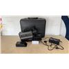 Image 1 : Hitachi VM-3000A VHS Movie Camcorder, Hard Case, Battery, and Charger