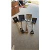 Image 1 : Four Assorted Shovels Including Metal Scoop and Plastic Snow Shovels