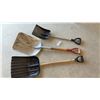 Image 3 : Four Assorted Shovels Including Metal Scoop and Plastic Snow Shovels