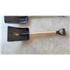 Image 4 : Four Assorted Shovels Including Metal Scoop and Plastic Snow Shovels