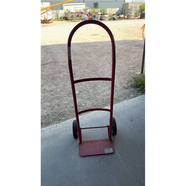 Red Two-Wheeled Hand Truck Dolly