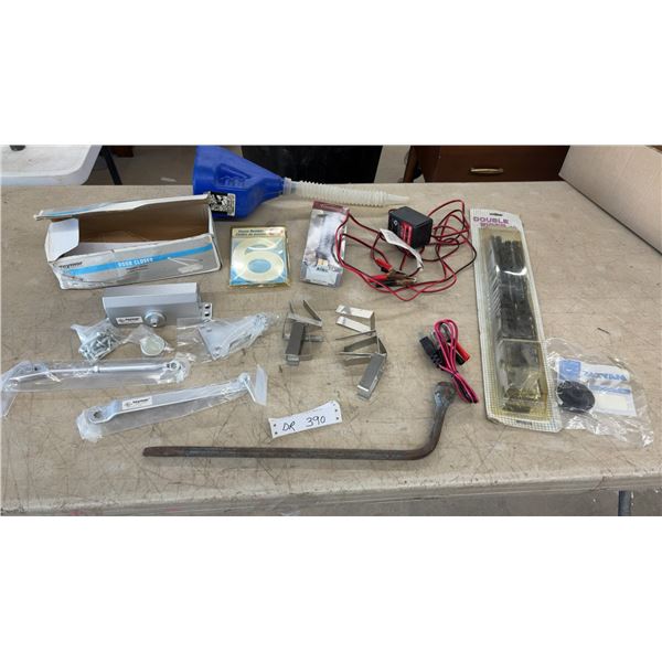 Taymor Door Closer, House Number, Battery Charger, Flex Funnel, Wiper Refills