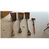 Image 1 : Yard Tools, 3 Shovels and Sledgehammer with Taped Handle