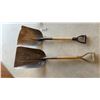 Image 3 : Yard Tools, 3 Shovels and Sledgehammer with Taped Handle