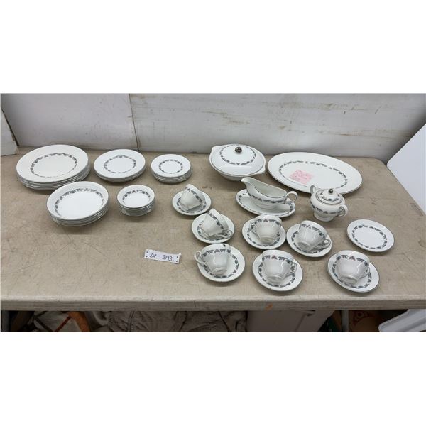 Myott Staffordshire China-Lyke Ware "Dior" Pattern Dinnerware Set with Plates, Bowls