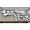 Image 1 : Myott Staffordshire China-Lyke Ware "Dior" Pattern Dinnerware Set with Plates, Bowls