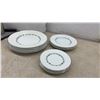 Image 2 : Myott Staffordshire China-Lyke Ware "Dior" Pattern Dinnerware Set with Plates, Bowls