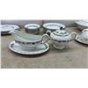 Image 6 : Myott Staffordshire China-Lyke Ware "Dior" Pattern Dinnerware Set with Plates, Bowls