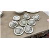 Image 8 : Myott Staffordshire China-Lyke Ware "Dior" Pattern Dinnerware Set with Plates, Bowls