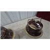 Image 6 : Four Stoneware Crocks with Brown Glazed Lids and Wire Bails