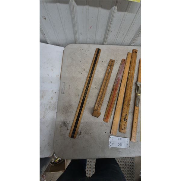 Lot of Rulers and Measuring Tools Incl. Missouri Engravers, Inc. and C.L.H. Ins. Co.