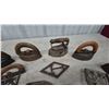 Image 3 : Collection of Antique Sad Irons and Trivets