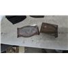 Image 4 : Antique Sad Irons and Trivets: 2 Cast Iron Sad Irons, 2 Cast Iron Trivets