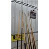Image 4 : Assorted Pool Cues: Wood Pool Cues, ) Carved Wood Pool Cue