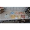 Image 1 : Assorted Glass Light Shades: Ribbed and Decorated Glass Shades