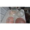 Image 5 : Assorted Glass Light Shades: Ribbed and Decorated Glass Shades