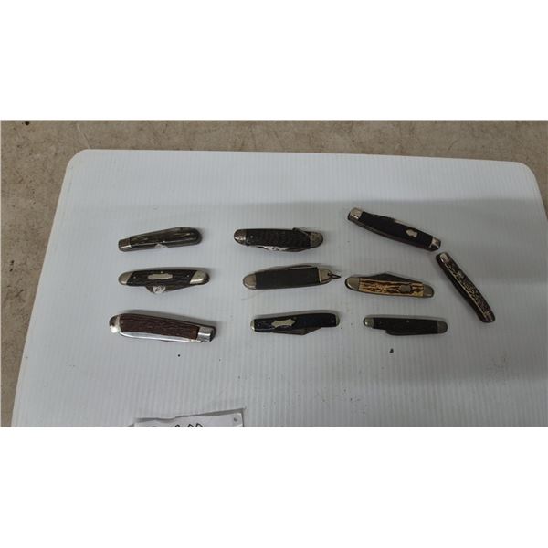 Collection of 10Pocket Knives most Vintage