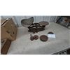 Image 1 : Antique Cast Iron Balance Scale with Weights