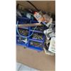 Image 10 : Assorted Hardware: Bolts, Nuts, Washers, Screws, and More in Blue Bins. 3 boxes full
