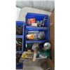 Image 12 : Assorted Hardware: Bolts, Nuts, Washers, Screws, and More in Blue Bins. 3 boxes full