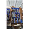 Image 2 : Assorted Hardware: Bolts, Nuts, Washers, Screws, and More in Blue Bins. 3 boxes full