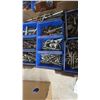 Image 7 : Assorted Hardware: Bolts, Nuts, Washers, Screws, and More in Blue Bins. 3 boxes full