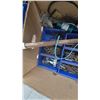 Image 9 : Assorted Hardware: Bolts, Nuts, Washers, Screws, and More in Blue Bins. 3 boxes full