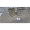Image 1 : Two Stoneware Crocks: Red Wing 2 Gal. and Medalta Potteries Ltd. 1 Imperial
