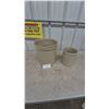 Image 1 : Two Stoneware Crocks, 3gal. And 1 gal.