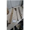 Image 4 : Wooden nail keg, Rope and Pulley System, and Brass Fireplace Tools