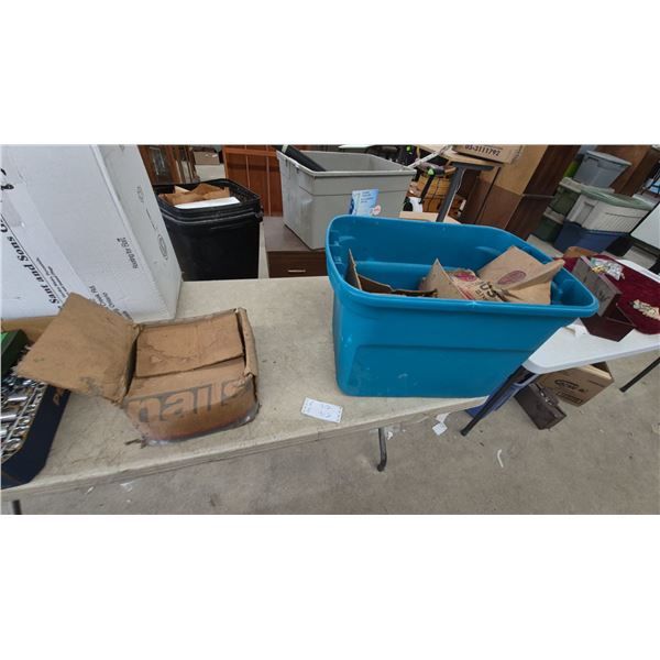 3 Box of Nails, 3 Sizes, 6”, 3”, 2 1/2” partial
