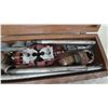 Image 2 : RIDGID 3-Way Pipe Threader, Die Stock, Dies, Handles, and Wooden Case