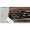 Image 3 : RIDGID 3-Way Pipe Threader, Die Stock, Dies, Handles, and Wooden Case