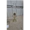 Image 6 : Three Glass Oil Lamps with Chimneys and Burners