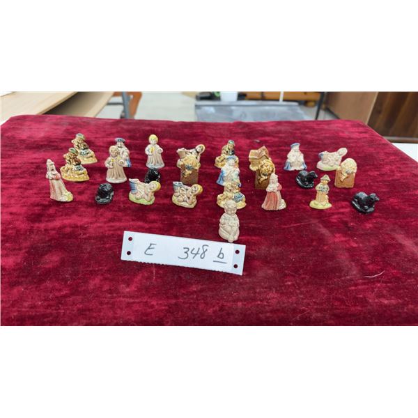 25 Wade Pottery Whimsies Ceramic Figurines, Nursery Rhyme and Character Series