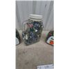 Image 3 : Three Containers of Marbles, including Tropicana and White Cap Containers