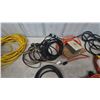 Image 3 : Assorted Extension Cords and Power Strips, Incl. Yellow, Black, and Orange Cords