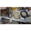 Image 5 : Assorted Extension Cords and Power Strips, Incl. Yellow, Black, and Orange Cords