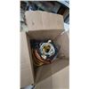 Image 6 : Assorted Extension Cords and Power Strips, Incl. Yellow, Black, and Orange Cords