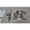 Image 1 : Lot of 5 Vintage Cast Iron Hand-Crank Meat Grinders, including Keen Kutter No. 10 and No. 12
