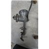 Image 3 : Lot of 5 Vintage Cast Iron Hand-Crank Meat Grinders, including Keen Kutter No. 10 and No. 12