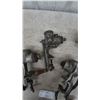 Image 5 : Lot of 5 Vintage Cast Iron Hand-Crank Meat Grinders, including Keen Kutter No. 10 and No. 12
