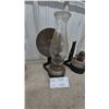 Image 2 : Four Oil Lamps, 4 with Wall Mounts and 2 with Reflectors