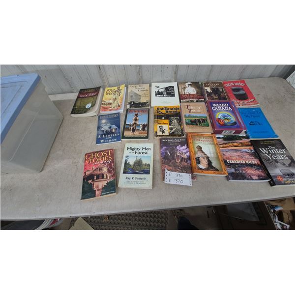 Collection of Books: "Ghost Stories of Manitoba," "Mighty Men of the Forest,"