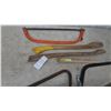 Image 4 : Bow Saw, Crowbar, and 3 Axe Handles