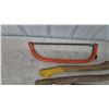 Image 5 : Bow Saw, Crowbar, and 3 Axe Handles