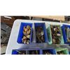 Image 2 : Assorted Hardware: Door Knobs, Latches, Hinges, Casters