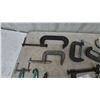 Image 2 : 20 Assorted C-Clamps: Craftsman, Olympia, and Others