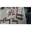Image 3 : 19 Assorted Clamps: Spring. And wood Clamps