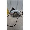 Image 3 : Skilsaw 7-1/4” Circular Saw, Powermate Cord Reel, and Assorted Power Cords and Timers